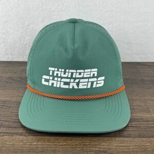 Blank Rope Hats Thunder Chickens Green Perforated Snapback Baseball Cap